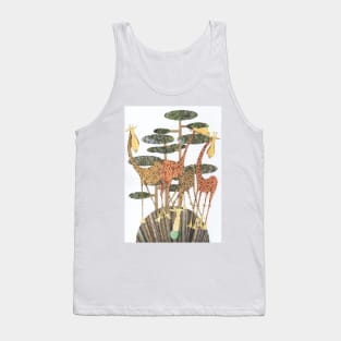 Giraffes at the Watering Hole, number 2. Tank Top